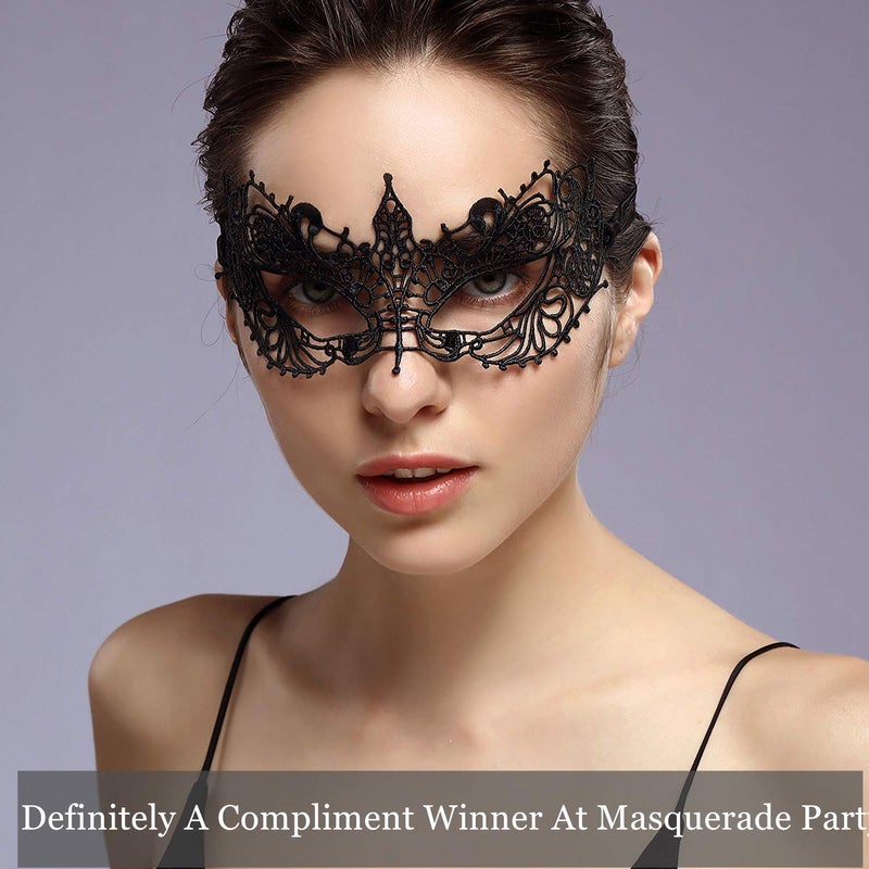 Exlinonline Lace Masquerade Mask for Wome Adult,Soft Gentle Material,Specially For Costume,Thememed Party - Image 2